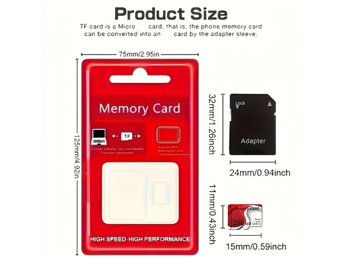 Cartão De Memória Micro Sd Rápido Com Adaptador Vayotoyvayotoy