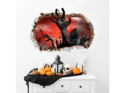 2026 adhesivos de Parede para Halloween Linjou, Decalques 3d Assustadores Removíveis para Quarto e Lar