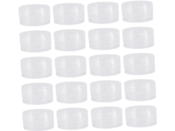 Conjunto De 80 Potes Plásticos Redondos Vazios Com Tampas, Recipientes Para Armazenamento De Cosméticos, Dispensadores Plásticos