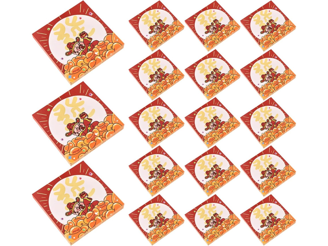 Conjunto de 30 blocos de notas adesivas com design de Deus e Fortuna, papel resistente, design exclusivo de desenho animado, para material escolar.
