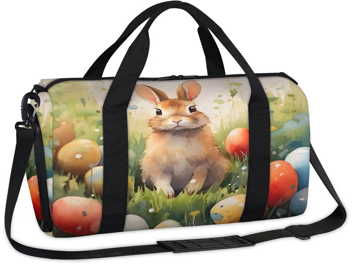 Bolsa Páscoa Aquarela 45x21x23cm Tecido Poliést. S/MARCA