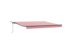 Conjunto 1 Tecido De Toldos Vidaxl Vermelho Poliéster (400 × 350 Cm)