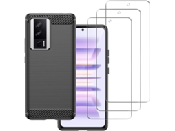 Capa Quedas Protetores Textura Para Xiaomi Xiaomi Poco F5 Pro 5g/redmi K60 Pro/k60 Hongwe.