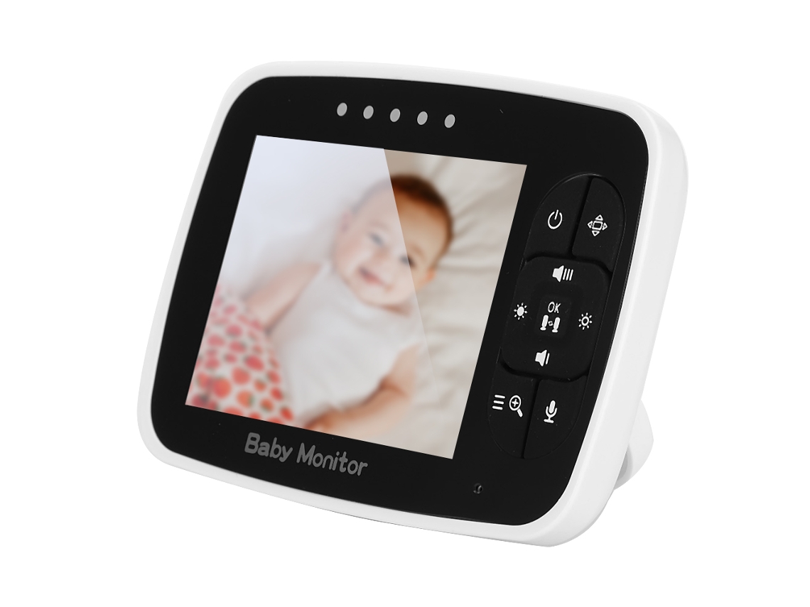 Monitor De Bebê Ptz 3,5 Polegadas Com Zoom, Comunicação Bidirecional, Detecção Temperatura, Visão Noturna, Canções Ninar E Compati Aquaforge