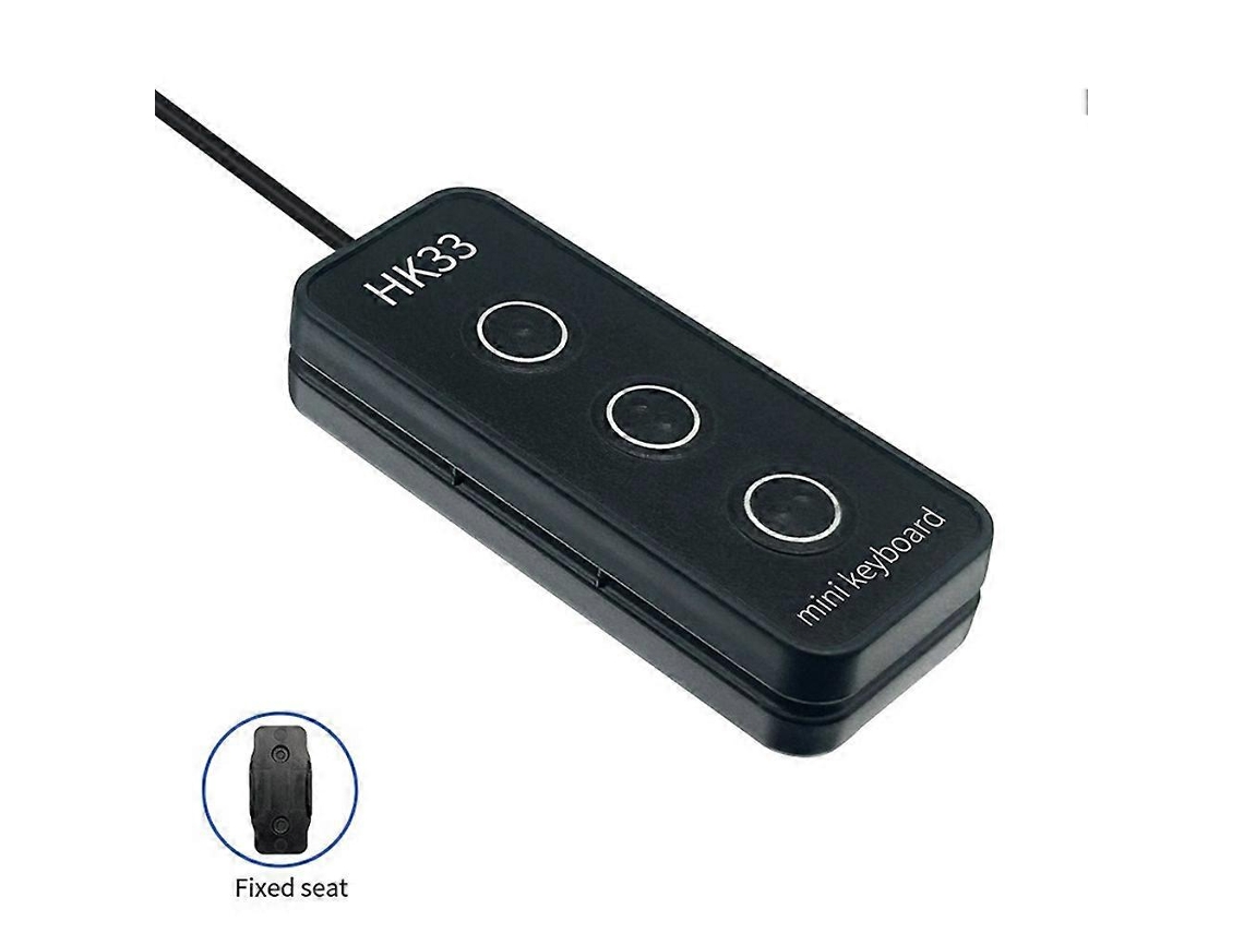 Teclado Usb De 3 Teclas Com Programação Macro, Compatível Com Várias Plataformas, Portátil, Mini Teclado Personalizado, Preto Ly Ebike