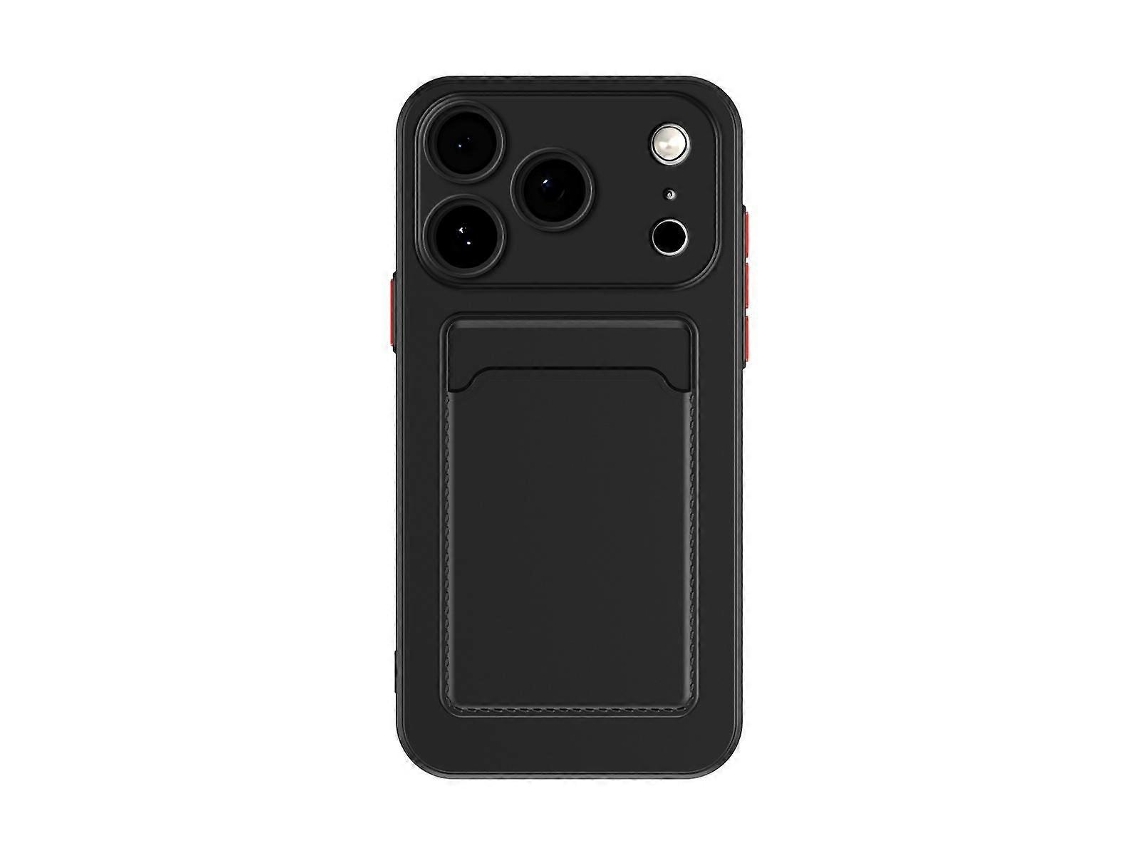 Capa De Celular Tpu Com Botão De Cor Contrastante E Sensação De Pele