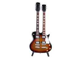 Primerox miniatura de Guitarra 18cm Feita À Mão com Suporte Decorativa Presente Casa