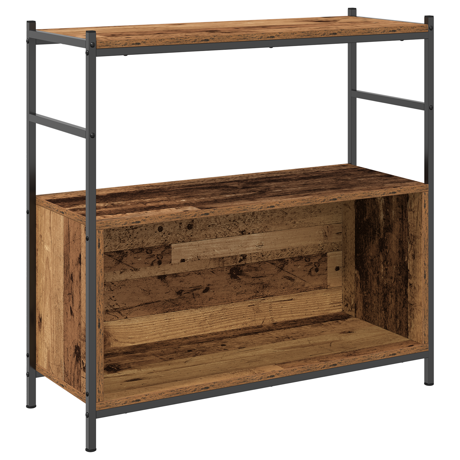 Conjunto 1 Estante Moderna Vidaxl Castanho Derivados De Madeira (80 X 30 X 78,5 Cm)