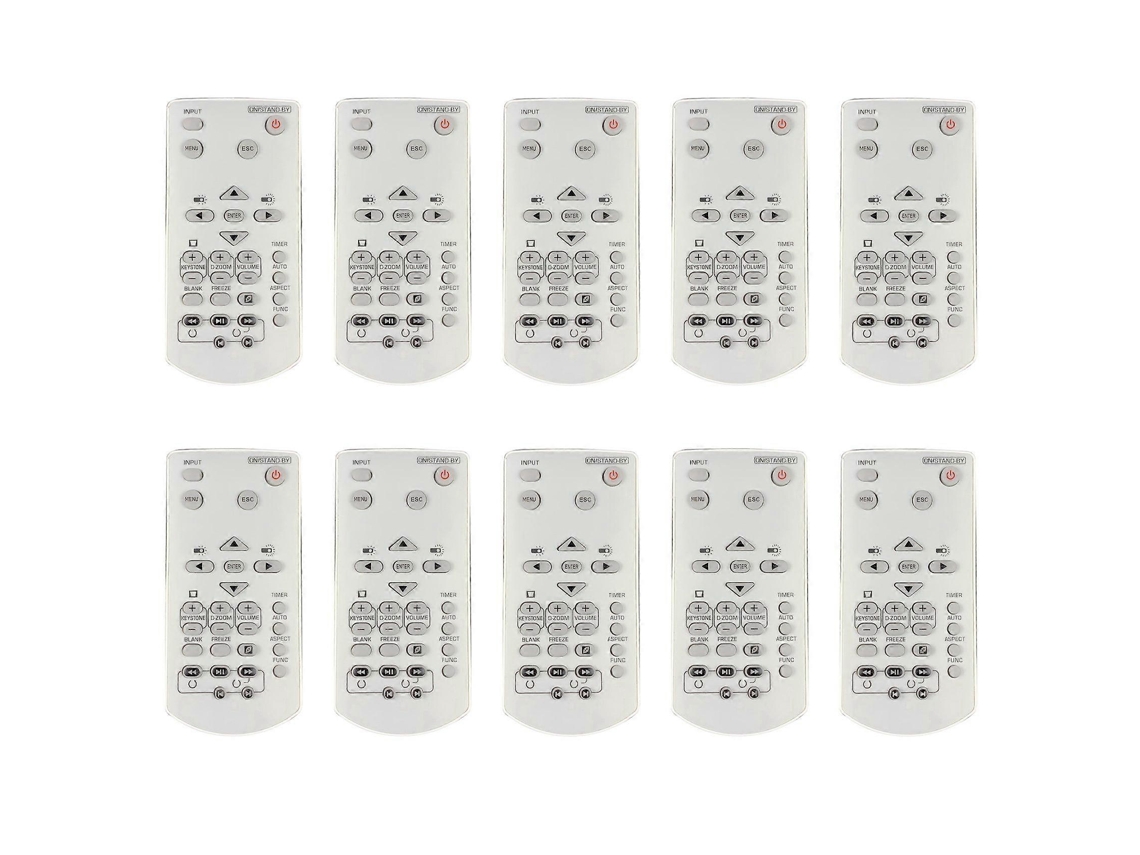 Controle Remoto De Substituição 10x Para Projetores Casio Yt-141 Xj-a142 Xj-a147 Xj-a242 Xj-a247