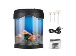 Luz led para aquário mini mesa peixe tanque iluminação muda cor lâmpada noturna usb | S/MARCA