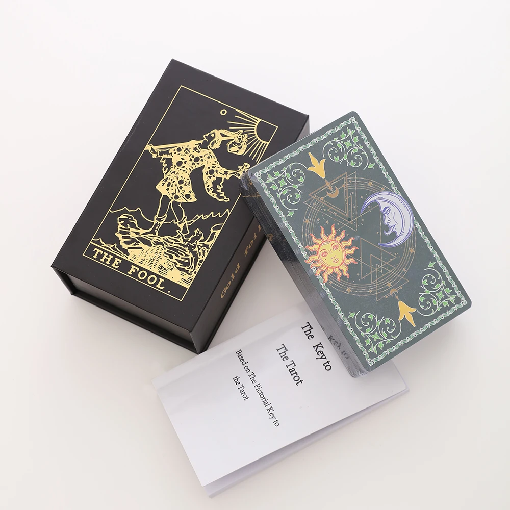 Cartas De Tarô, Prensadas A Quente Em Pvc, Impermeáveis E Resistentes Ao Desgaste, Para Jogos De Adivinhação.