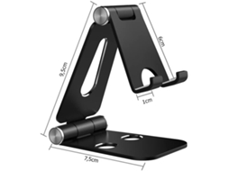 Suporte Para Celular E Tablet Com Base Metálica Antiderrapante