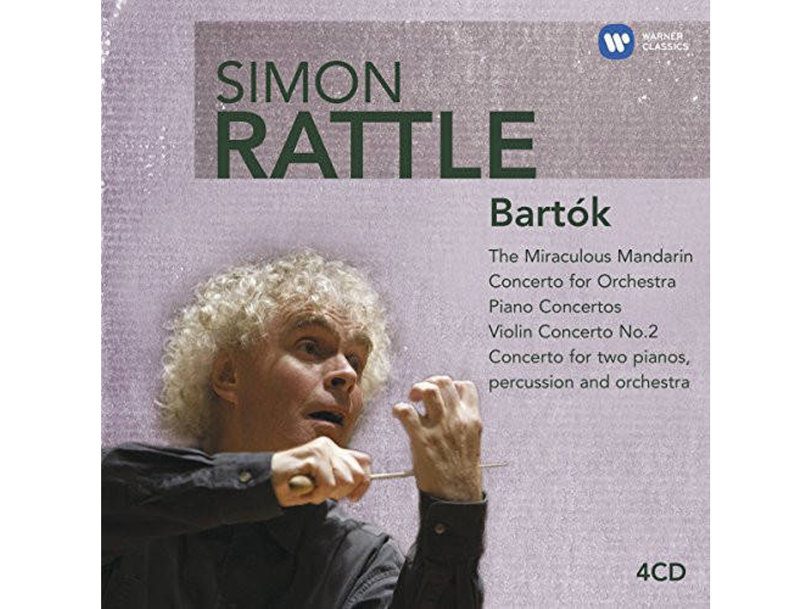 CD Béla Bartók, Sir Simon Rattle - Bartok - Works For Violin And Piano Volume 2: Sonatas And Folk Dances (4CDs)