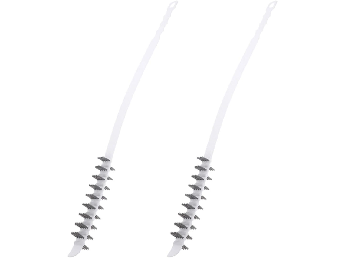 Conjunto De 2 Escovas Limpeza Flexíveis Em Pp Com Cabo Longo Para Máquina Lavar E Secar Roupa, Ferramenta Leve Para