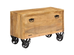 Sapateira VIDAXL Marrom Madeira (86x35x55 cm)
