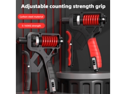 Trainer De Força De Grip Ajustável Com Design Ergonômico Contador Aço Carbono Mola Dupla 5-165kg