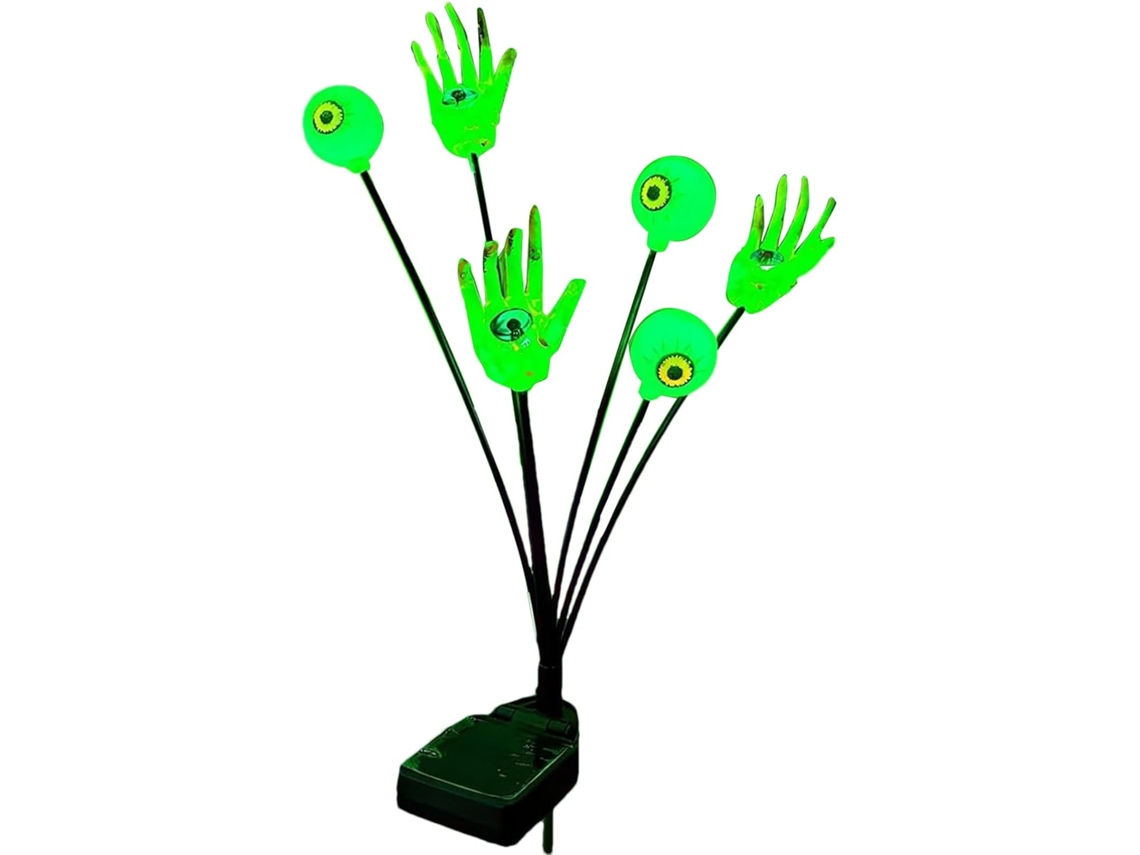 Decorações Solaires Halloween,luminárias De Jardin Sur Piquet Mains Squelette Et Yeux Decorações S Gokoco