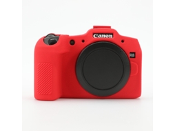 Capa para Canon Eos R8 Capa de Silicone para Câmera com Proteção Contra Quedas CUICH (vermelha)