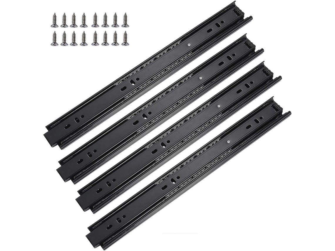 Corrediças Para Gavetas, Corrediças De Esferas, Corrediças Para Gavetas De Armários, Conjunto De 4 Peças, Abertura E