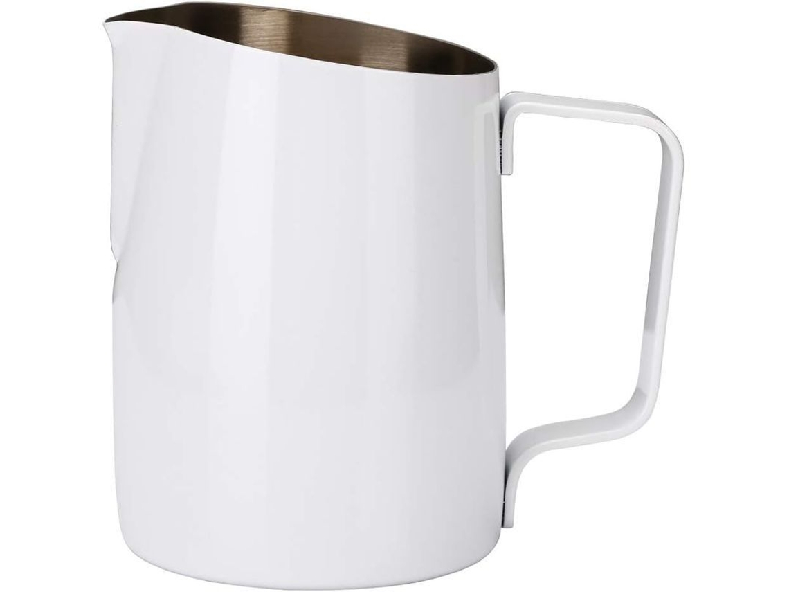 Batidor de leite de aço inox 304 para café latte 420ml Marca