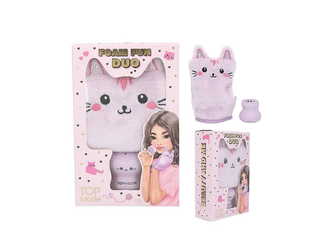Conjunto De Luvas E Esponjas Faciais Topmodel Foam Fun Duo Beauty And Me Everley891