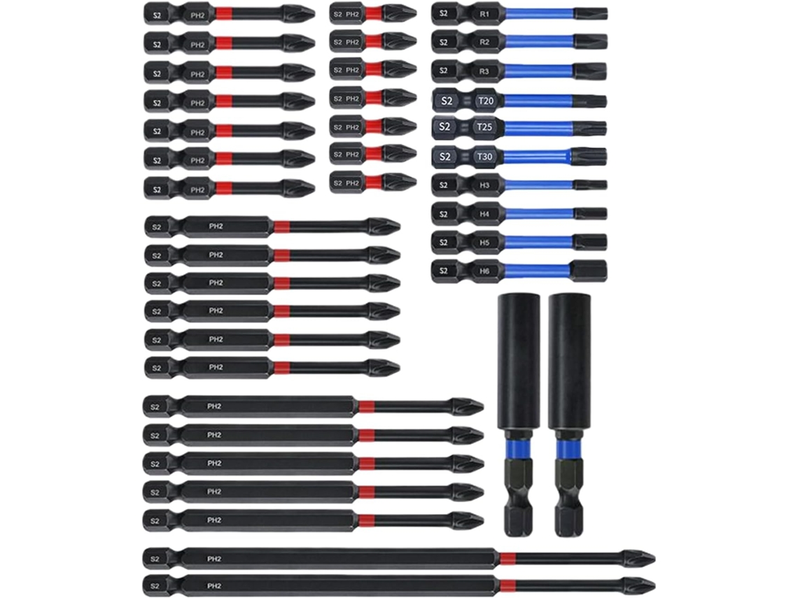 Brocas Magnéticas Para Parafusos, Conjunto Magnético, Hexagonal De Precisão, Ergonômicas