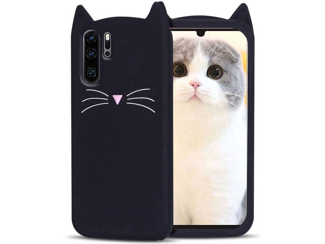 Capa Huawei P30 Pro HONGWE. Gato Preto