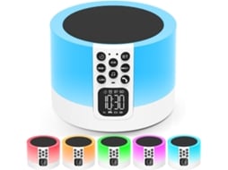 Despertador Com Alto Falante Bluetooth, Abajur De Cabeceira Com Toque, 30 Sons Hipnóticos E Temporizador SUNNY SPACES