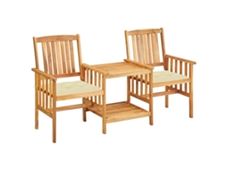 Bistro Set, Bistro Sets Vidaxl Creme Madeira De Acácia (n/a)