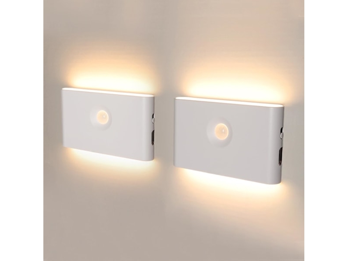 Luz Noturna Com Sensor De Movimento, Luz Noturna Led Recarregável Para Crianças, Iluminação De Escada A Bateria Com 3 Modos, Luz Para Guarda, Roupa