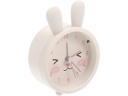 Despertador E Luz Noturna Ciieeo Em Silicone Branco Com Desenho De Coelho, Para Mesa Ou Como Luz Noturna