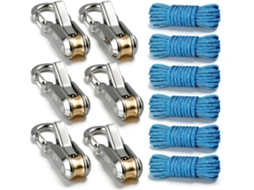 Conjunto de 6 Cordas com Tensor Rolete para Amarração AQUAFORGE