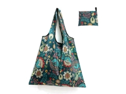 1 Sacola de Compras Dobrável para Armazenamento de Mantimentos, Reciclável, Ecológica, Resistente e Lavável GOKOCO