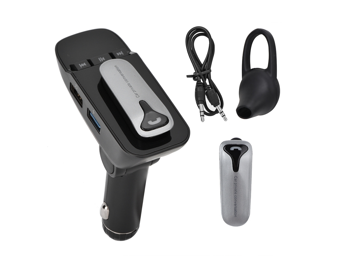 Transmissor Bt Sem Fio E Carregadores Usb Rápidos