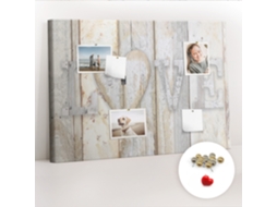 Painel De Cortiça Para Parede Inscrição "amor" Para O Quarto Das Crianças Espelharte (70x100 Cm)