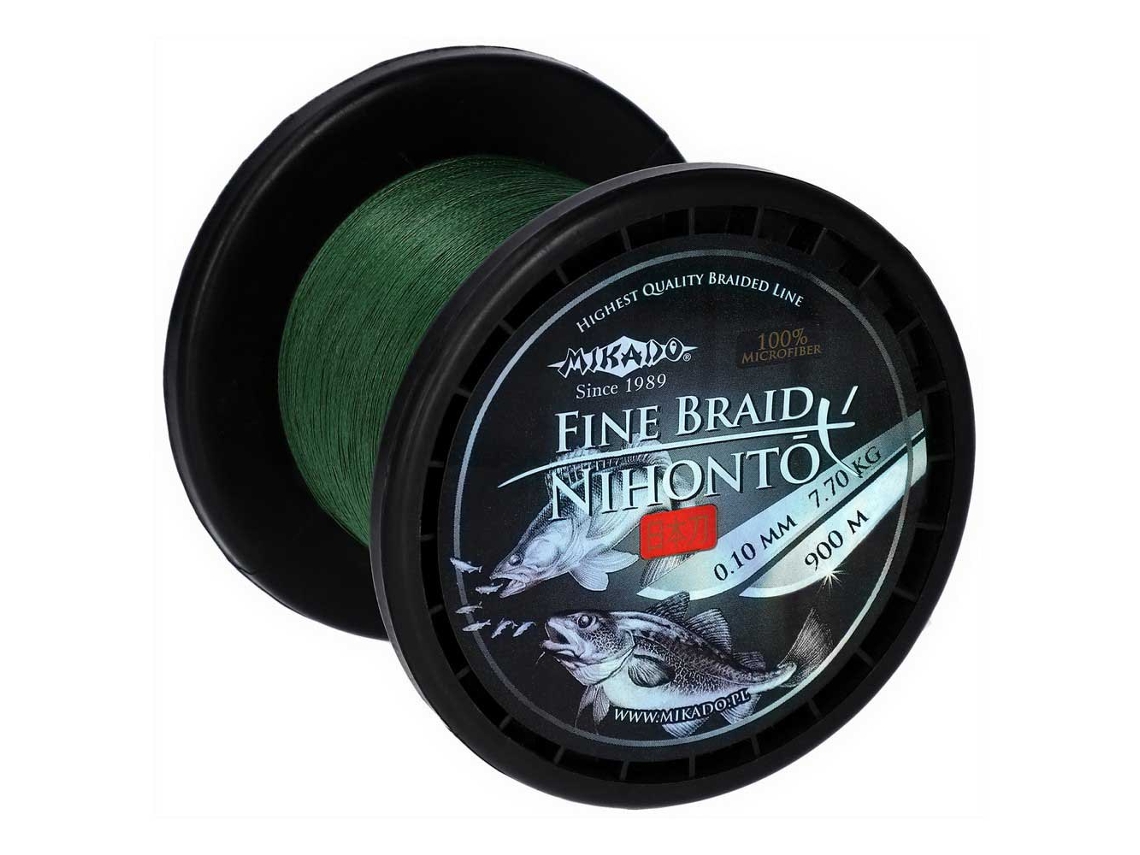 Linha Trançada Nihonto Fine 900 M Verde 0.400 Mmmikado
