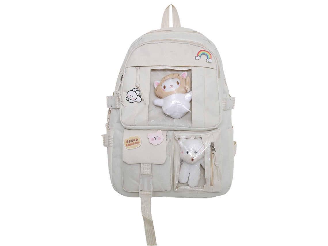 Laxiscreed - Mochila Feminina Espaçosa, Estilo Japonês, Para Escola, Trabalho Ou Lazer