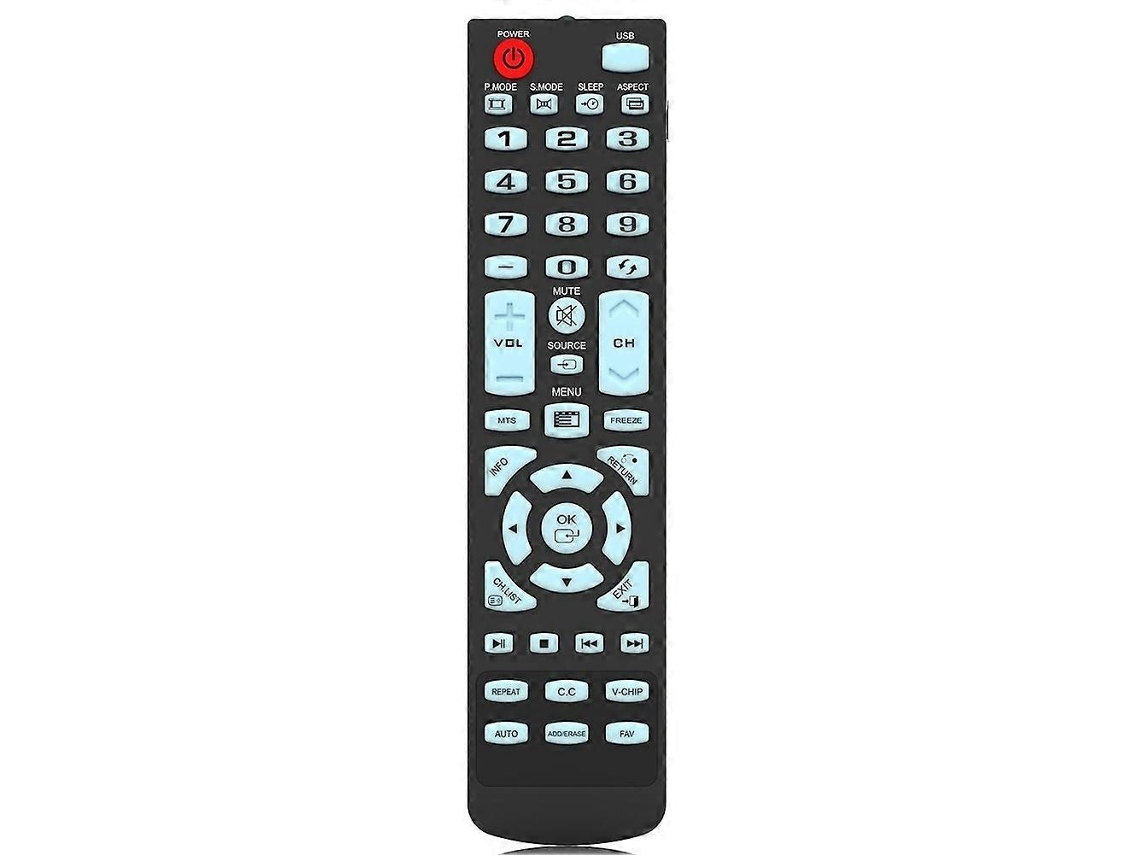 Comando À Distância Para Universal Element Tv All Lcd Led - No Programming Required