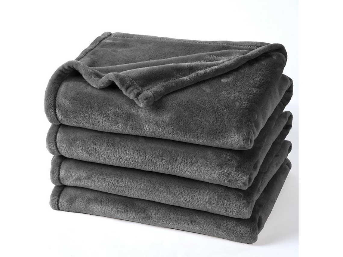 Manta de Fleece Ultra Macia Tamanho Double 150x200cm, Sem Perda, Sem Bolhas, 280gsm | S/MARCA