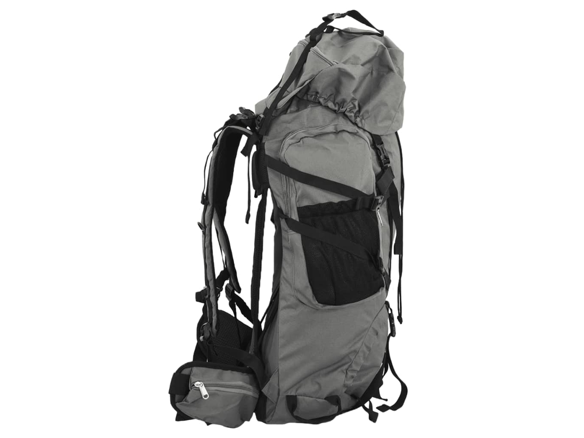Maison Exclusive - Mochila Para Caminhadas 80 L Tecido Oxford Cinzento