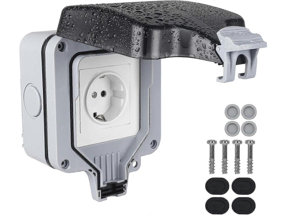 Tomada Externa À Prova D'água Ip66, Tomada de Parede Externa, Tomada Externa À Prova D'água BRILVIBERA