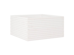 Garden Planter, Garden Planters Vidaxl Branco Madeira De Pinho (90 X 90 X 46 Cm)