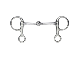 Bridões de Aço Inoxidável Baucher Satin Prateado 125 Mmfeeling
