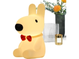 Luminária noturna de LED em formato de cachorrinho, com intensidade ajustável e