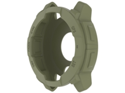 Capa Protetora Compatível Com Garmin Instinct E 45mm, Em Tpu. Verde Hexinyigjly