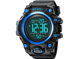 Lurelia Relógio Digital Desportivo Masculino, Calendário, Cronómetro, Retroiluminação Led, Mostrador Grande, Vidro Mineral, 50m, Modelo Lx12123