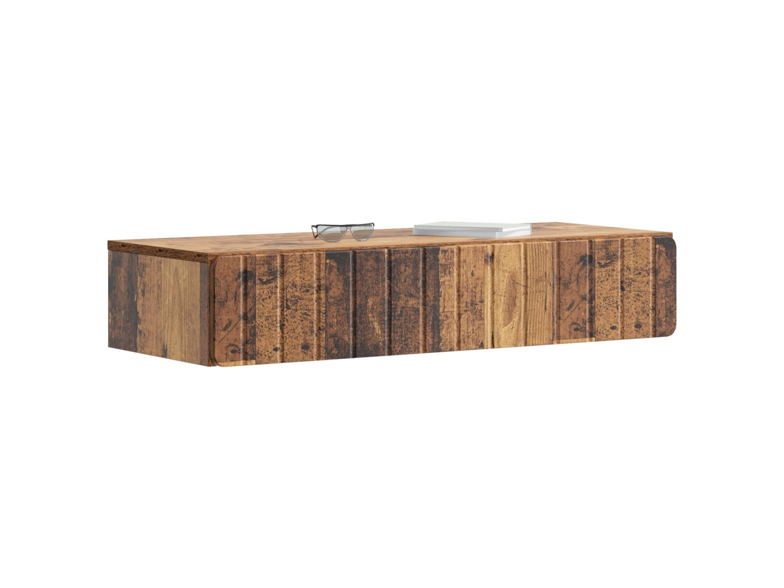 Mesa Lateral de Parede Madeira Antiga 87,5 X 34,5 X 17 Cm MAISON EXCLUSIVE