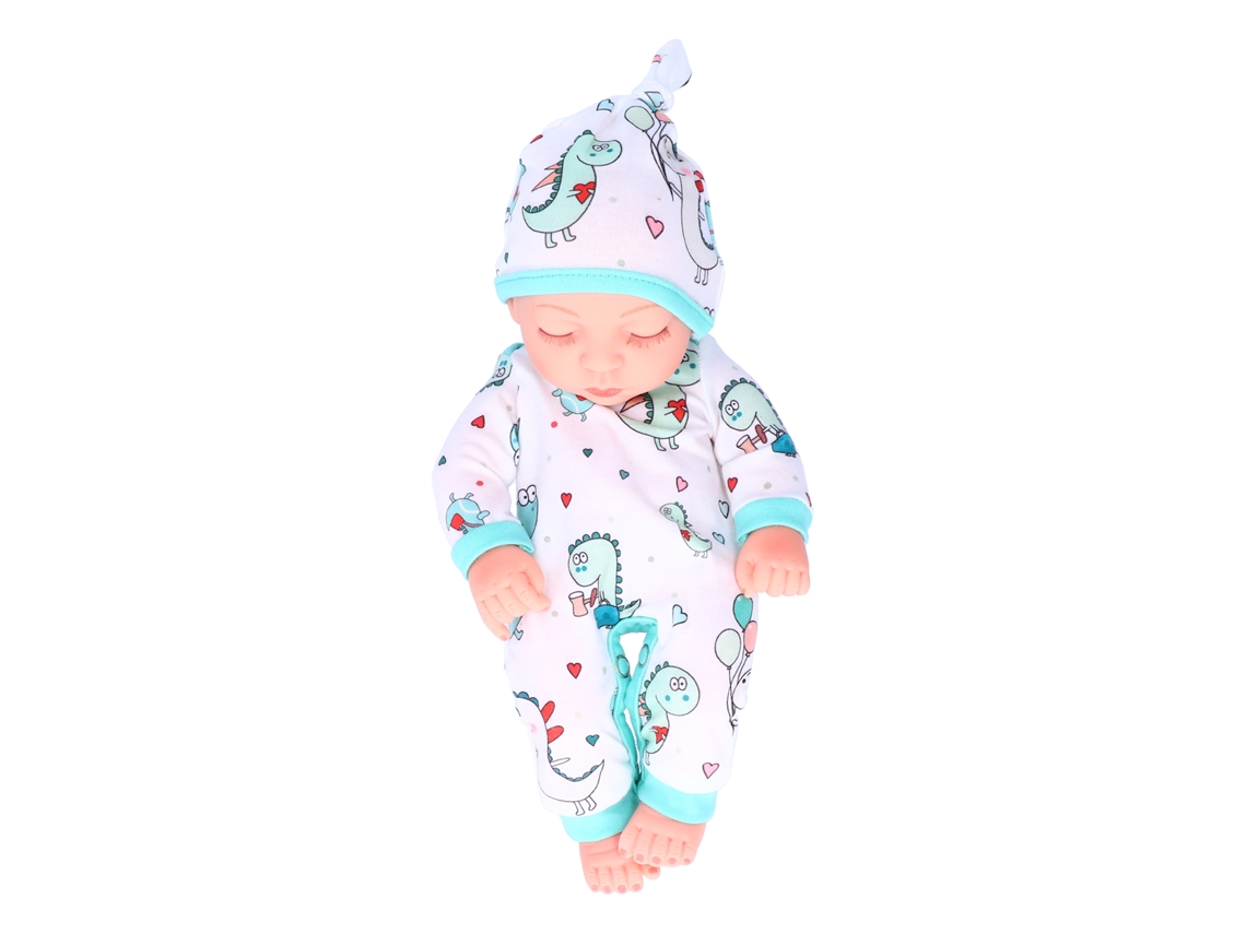 Walshlxq muñecas Reborn Bebé Dormido Realista Cuerpo Entero Suave Lavable Mini Juguete Lifelike Con Ropa