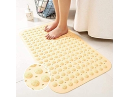 Tapete anti derrame NOVA LINE com ventosas, bege, 36x71cm