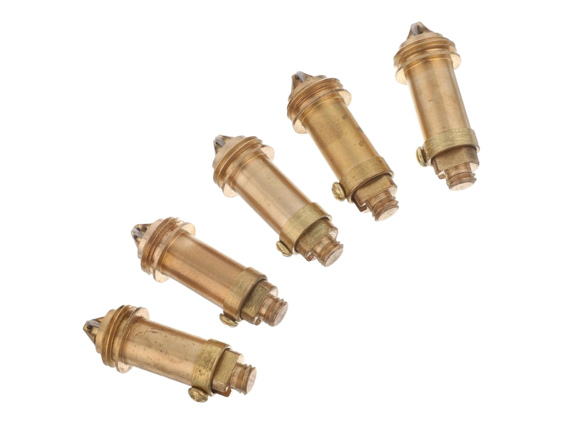 Conjunto De 5 Tampões De Ralo Pop-up Em Cobre Dourado Para Pias